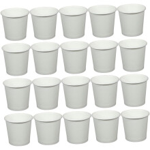200 Stück Einweg-Kaffeebecher aus Papier, leicht, tragbar, weiß, heiß.