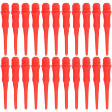 200 punte di ricambio rosse morbide per freccette, filettatura da 4,5 mm, punte in plastica per freccette per il tempo libero