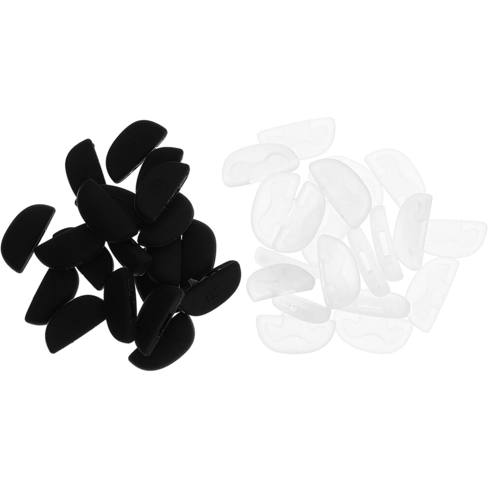 Hkhbjs 20Pairs Glasses Nose Pads Soft Silicone Replacement Pads For Eyeglasses Comfortable Nose Strips