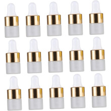 25 Glas-Tropfflaschen für ätherische Öle, mattierte Probenfläschchen, Kosmetik-Tropfflaschen für Reisen und Zuhause