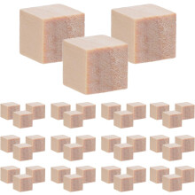 240 pezzi di piccoli blocchi di legno di pino naturale 1x1 cm per lavori fai da te, cubi impilabili in legno per la scuola materna