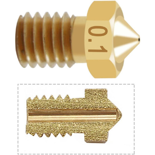 Cabeças da extrusora dos bocais da impressora 3D de latão 13pcs M6 rosca compatível com o filamento de 1.75mm 3mm 1