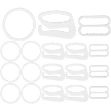 240pcs Bra Strap Hooks and Adjusters Set, Small 15mm 20mm Household Bra Buckles for Women