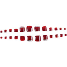 24 pezzi di accessori per nail art da sposa con decorazioni a diamante ed eleganti adesivi.