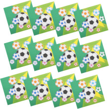 20 Stück bedruckte Servietten mit Fußballmotiven, hohe Saugfähigkeit, Sportparty-Dekoration