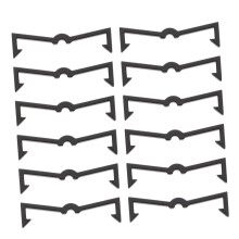 200 Stück schwarze Kunststoff-Lochwandhaken, robustes Lochwandzubehör zur Organisation