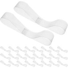 25 Paar unsichtbare, elastische Riemchen für High Heels, abnehmbare, rutschfeste Sandalenbänder (1,5 cm x 11 cm)