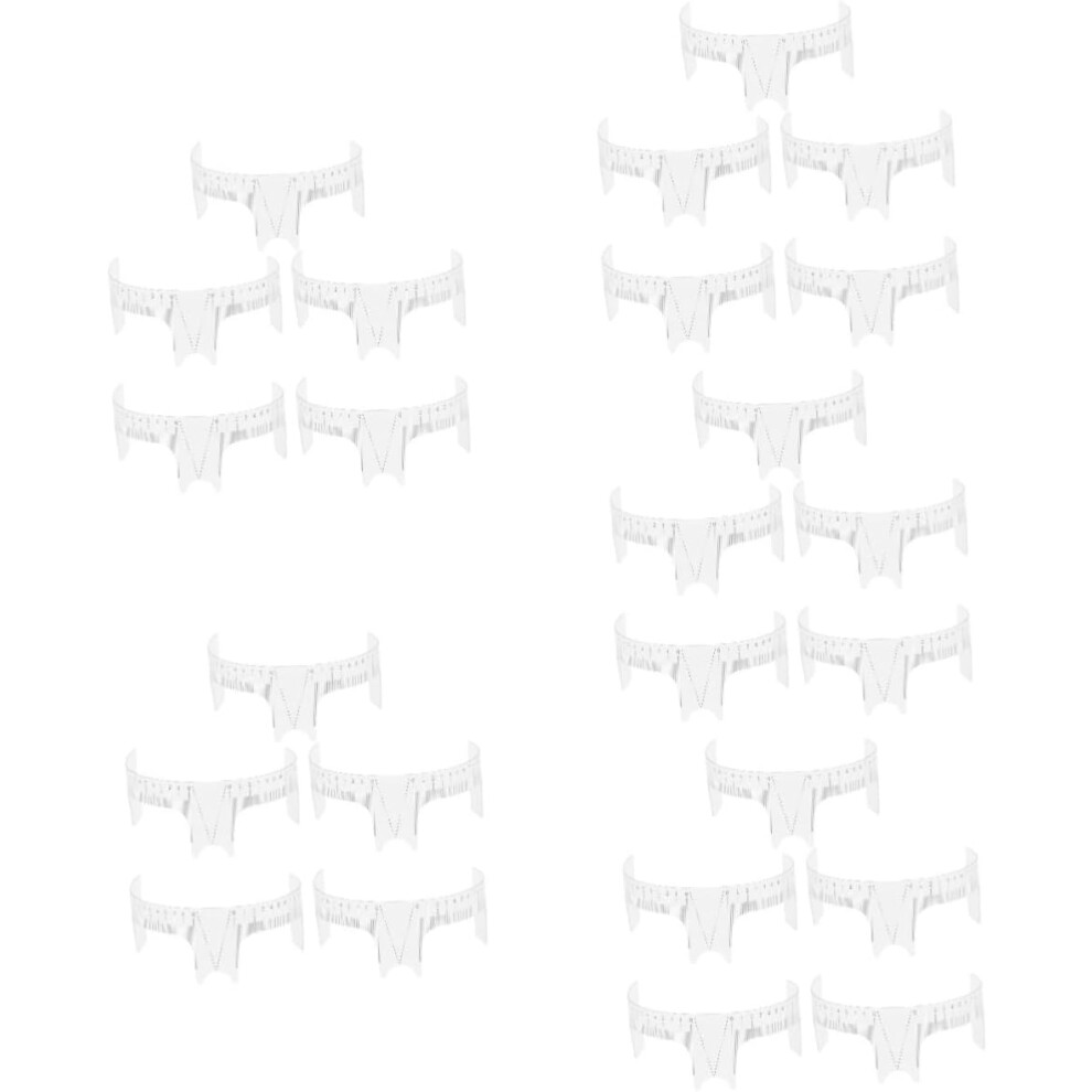 Hkhbjs 25Pcs Eyebrow Tattooing Template Stencil Scales Eyebrow Positioning Ruler Tattoo Tools Tattooing Rulers For Girls