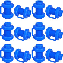 25 Stück blaue Trampolin-Sicherheitsnetz-Pfostenkappen aus Kunststoff, 2,5 cm Durchmesser, Ersatzzubehör