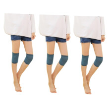 3er-Pack Kniebandagen und -wärmer für Laufen, Wandern und andere Outdoor-Sportarten, Seeblau