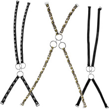 3er-Pack elastische Schulterträgerverlängerungen mit drei Ringen und Kreuzgurt für Damen, inklusive Schnallen zur Verlängerung von Unterwäsche.