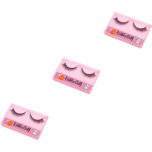 3er-Pack handgefertigte, lange, natürlich wirkende Wimpernverlängerungen für voluminöse künstliche Wimpern