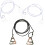 Removable Strap Replacement Crystal Rope Design Decorative Invisible Straps 1