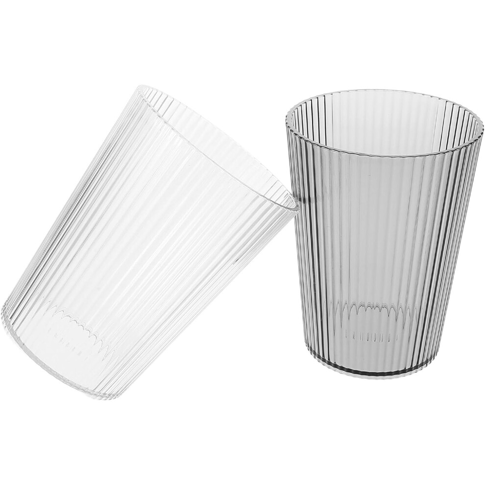 Hkhbjs 2Pcs Couple Toothbrush Storage Cups Plastic Reusable Bathroom Rinsing Cups Drainable Feature For Family Use