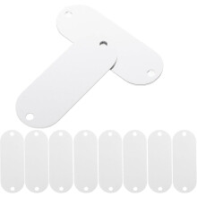 25 Stück Rohlinge für Hundemarken aus Aluminiumlegierung mit zwei Löchern zum Gravieren und Prägen, rechteckig, für Sublimationsdruck, Haustier