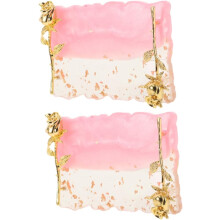 2-teiliges Set Nagellack-Zeichen-Schale, Mischplatte, Ablage für Gel-Nagellack-Werkzeuge