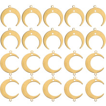 50 Stück mondförmige Anhänger aus Legierung für DIY-Schmuckstücke wie Halsketten, Armbänder und Ohrringe.