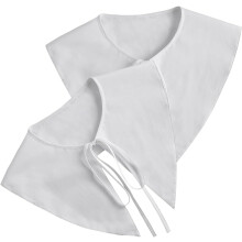 2 abnehmbare Krageneinsätze für Damen, spitze Kragen für Blusen und Pullover, weicher Stoff für Frühling und Herbst