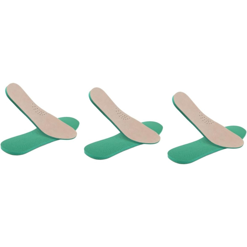 Hkhbjs 3Pairs Pigskin Leather Insoles Breathable Sweat Absorption Pads