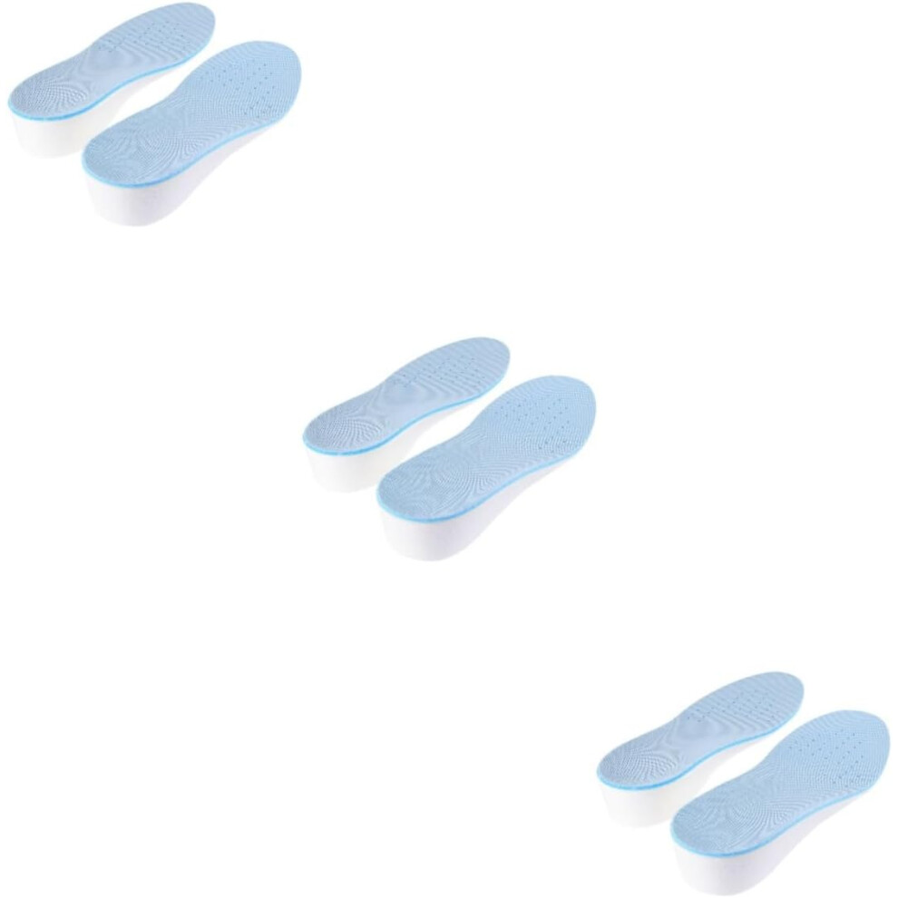 Hkhbjs 3Pairs Heightening Insoles Breathable Shoe Lift For Sports Height Increase Shoe Pads