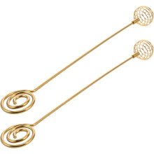 2 Stück Honig- und Siruplöffel, Cocktailrührer aus Edelstahl, wiederverwendbarer goldener Honigwabenlöffel
