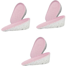 3pairs Heightening Insole for Women Silicone Shoe Lift Half Insoles Absorption for High Heels