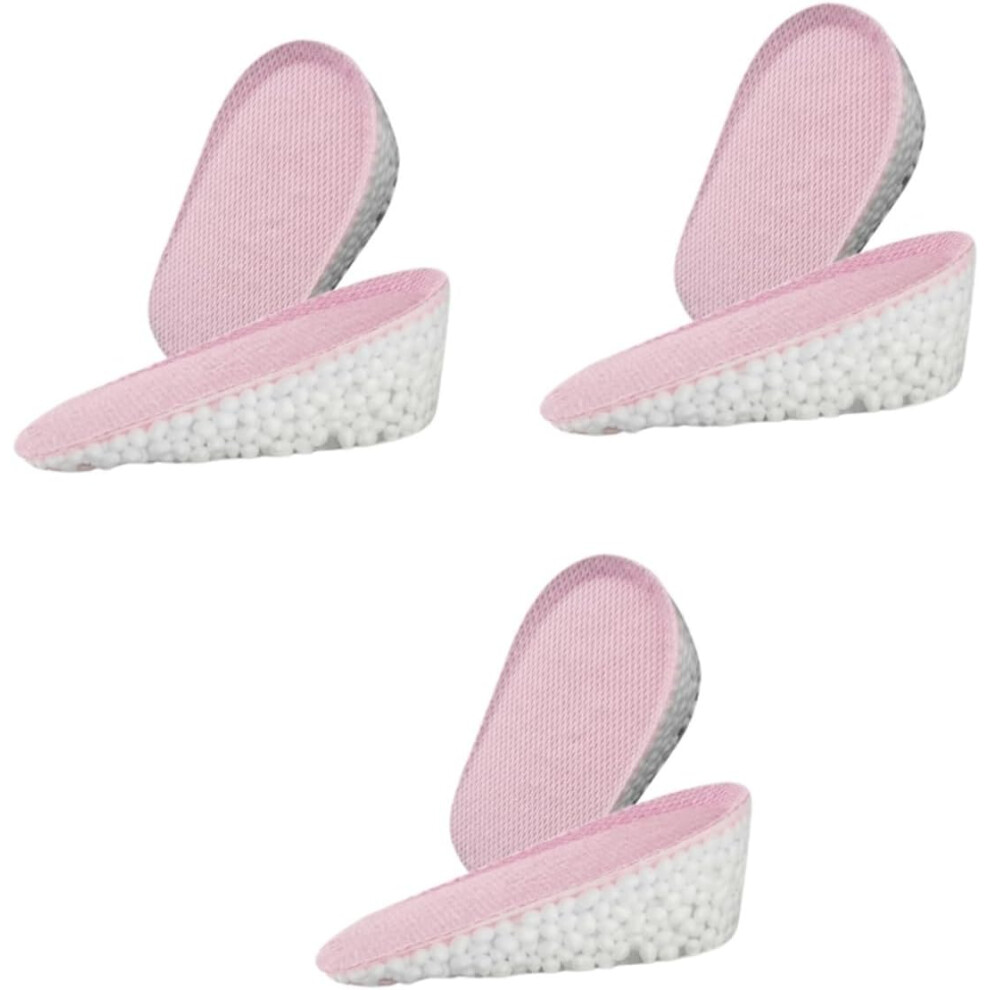 Hkhbjs 3Pairs Heightening Insole For Women Silicone Shoe Lift Half Insoles Absorption For High Heels