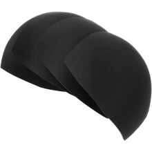 3 Pairs Black Removable Bra Inserts Pads for Swimwear and Sports, Breathable Push-up Cup Inserts