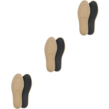 3 Paar atmungsaktive Einlegesohlen aus Schweinsleder für Schuhe, absorbierende Einlegesohlen, schweißregulierend, Ersatz-Innensohlen