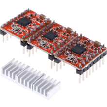 Schrittmotortreibermodul A4988 mit einstellbarem Strom und thermischer Abschaltung, 3 Stück