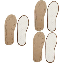 3er-Pack Leder-Einlegesohlen für Damen und Herren, schweißdämpfend, atmungsaktiv, für Fußpflege, Sportschuhe, Größe S