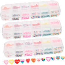 3 Schachteln Valentinstag-Herz-Nagelsticker mit bezaubernden Nagelanhängern für Frauen, sicher für empfindliche Haut.