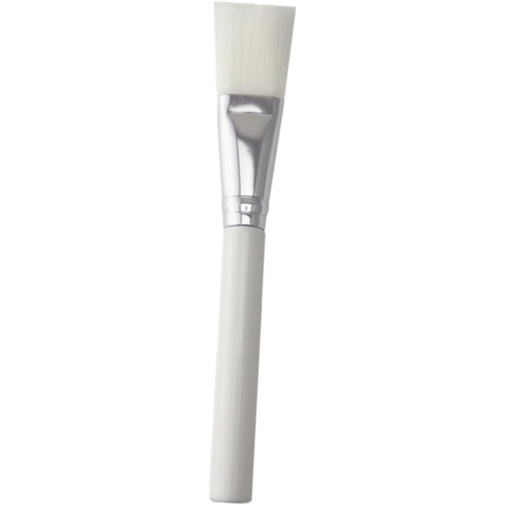 Hkhbjs 3Pcs White Wooden Handle Mask Brush Set For Skin Care Diy, Soft Bristle Facial Applicator