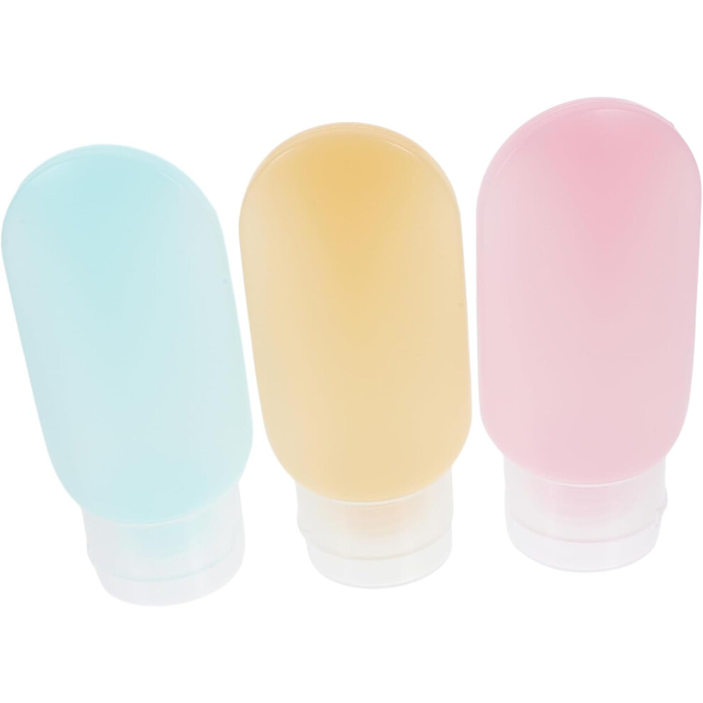 Hkhbjs 3Pcs Travel Bottles Plastic Squeeze Lotion Shampoo Travel Toiletries Containers Empty Bottles Refillable Toiletries