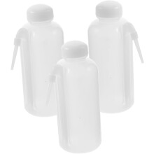 3 stuks wimperreinigingsflessen van plastic met spuitmondje voor vloeistoffen