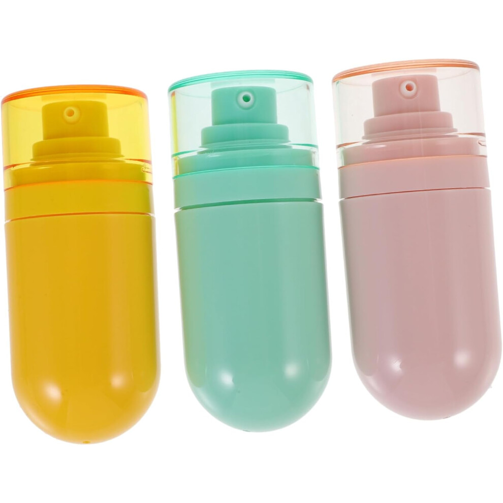 Hkhbjs 3Pcs Vacuum Travel Bottles Refillable Toiletries Lotion Shampoo Container For Travel Toiletries