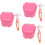 3 set plastprotesfodral protesbehållare skyddsfodral tandrengöringskit 1