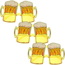 3 buc pahare de bere petrecere consumabile elegante pahare interesante consumabile practice de performanță pentru petrecerea de bere Oktoberfest