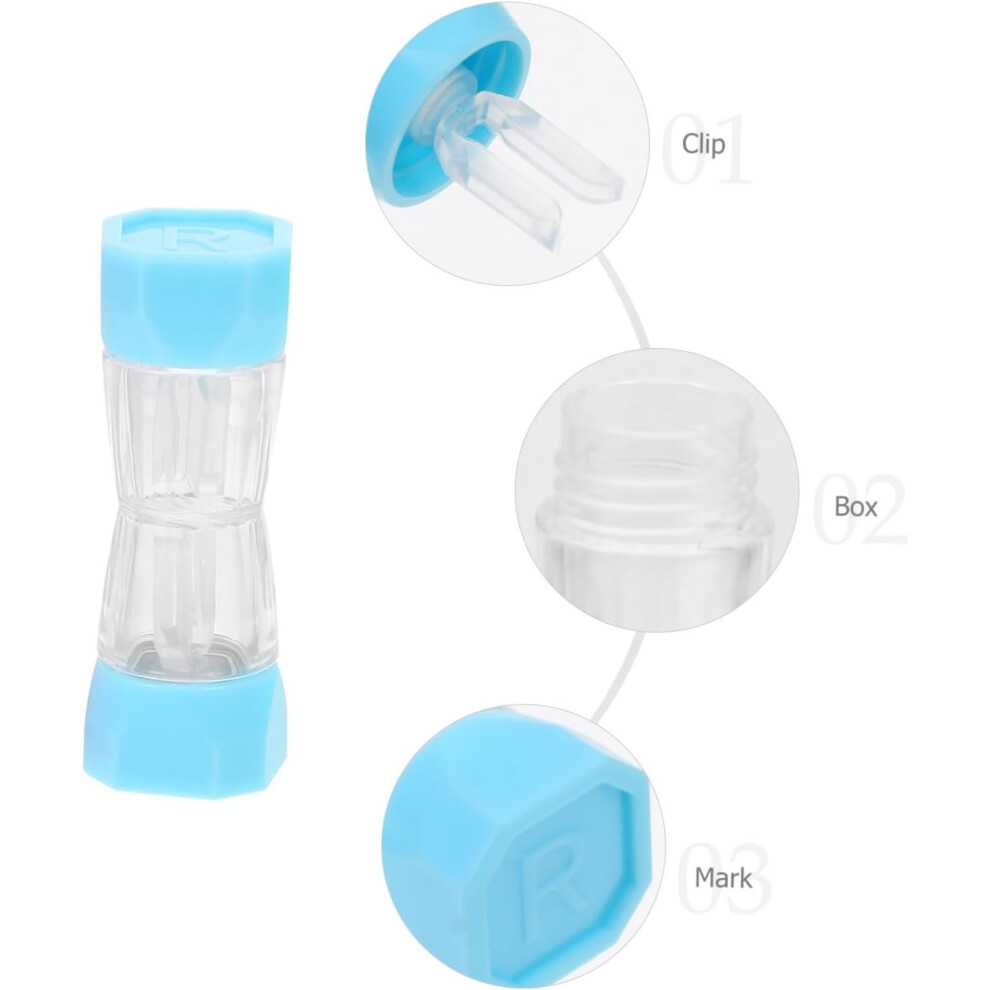 Hkhbjs 15Pcs Portable Plastic Lens Organizer Lens Box Storage Case For Travel