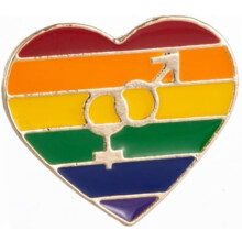 Broches con forma de corazón arcoíris, de aleación de zinc, con diseño de goteo de aceite, ideales para carnaval. Estilo elegante.