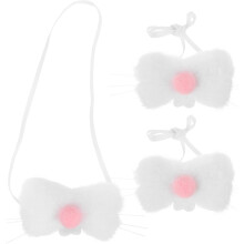 3er-Set Plüschhasennasen als Requisite für Osterkostüme, Accessoires für kleine Tiernasen
