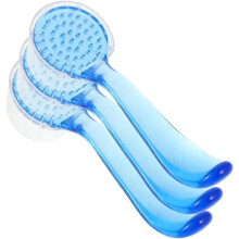 3ks rohový kartáč na mytí obličeje Ruční čisticí kartáč pro péči o obličej Hloubkové čištění Exfoliace