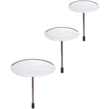 3er-Set Blumennägel für Cupcakes, wiederverwendbare, leichte Backform aus Edelstahl, silberfarben, DIY-Kuchendekorationswerkzeuge
