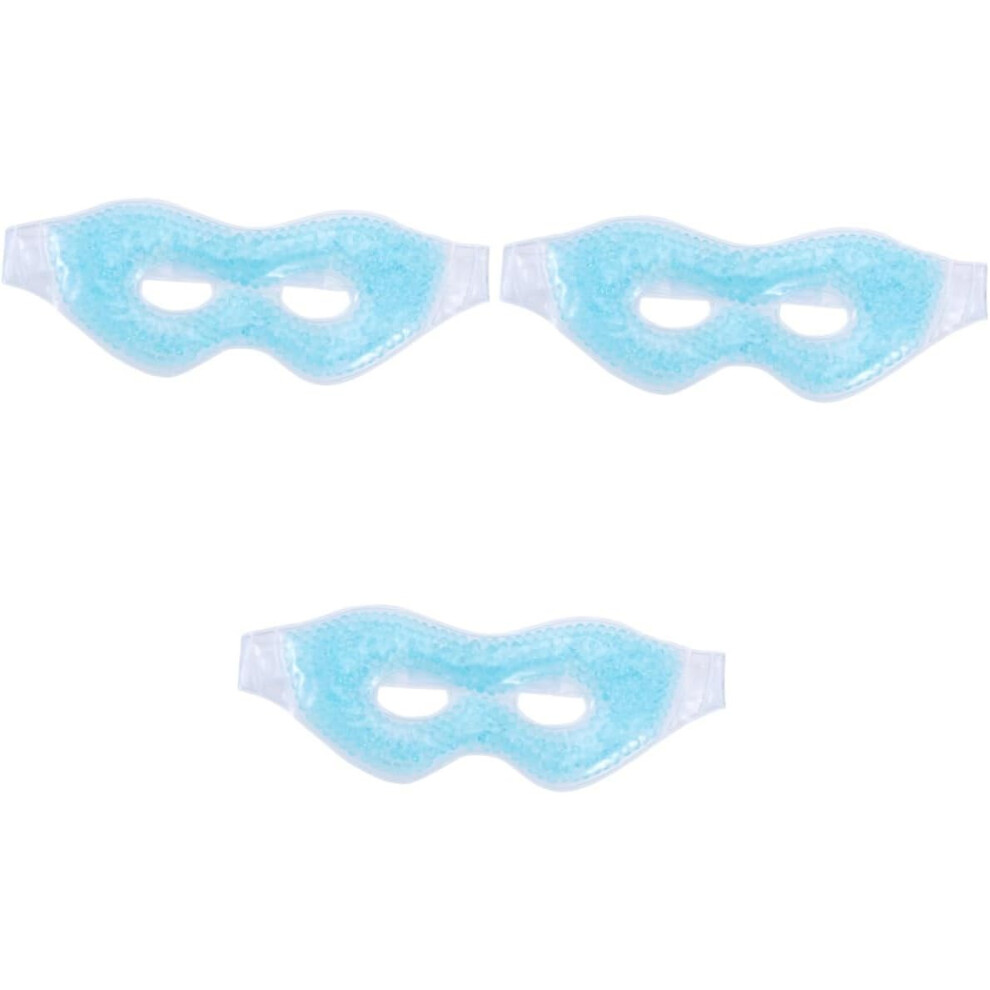 Hkhbjs Blue 3Pcs Ice Eye Mask Cooling Gel Therapeutic Relief For Fatigue For Post- Recovery Provides Soothing Comfort