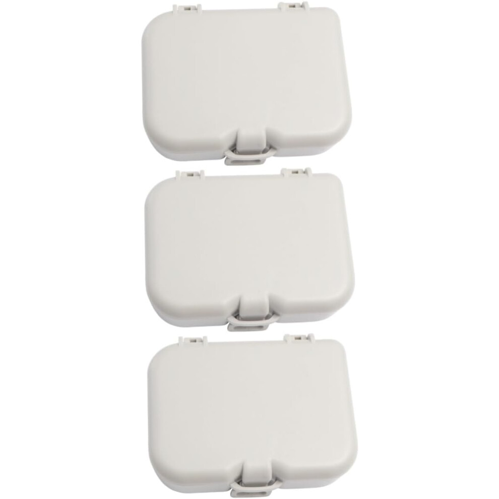 Hkhbjs 3Pcs Denture Care Box For False Teeth Storage Box Cleaning Tools Denture Teeth Storage Case