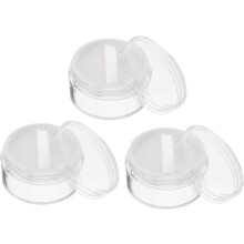 3er-Set tragbare Make-up-Puderdosen, kleine Kosmetikkoffer für Reisen, auslaufsichere Behälter für loses Puder