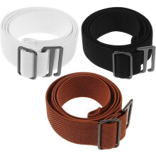 3er-Pack elastischer Taillengürtel für Damenkleider, geflochten, breit, dehnbar, ohne Schnalle, verstellbar