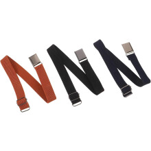 Set van 3 elastische taillebanden met verstelbare sluiting voor jongens en meisjes, met metalen gesp, geschikt voor broeken, jeans en uniformen.
