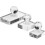 3-delige set oogschaduw-applicator, blush-applicator, compacte highlighter-applicator. 1