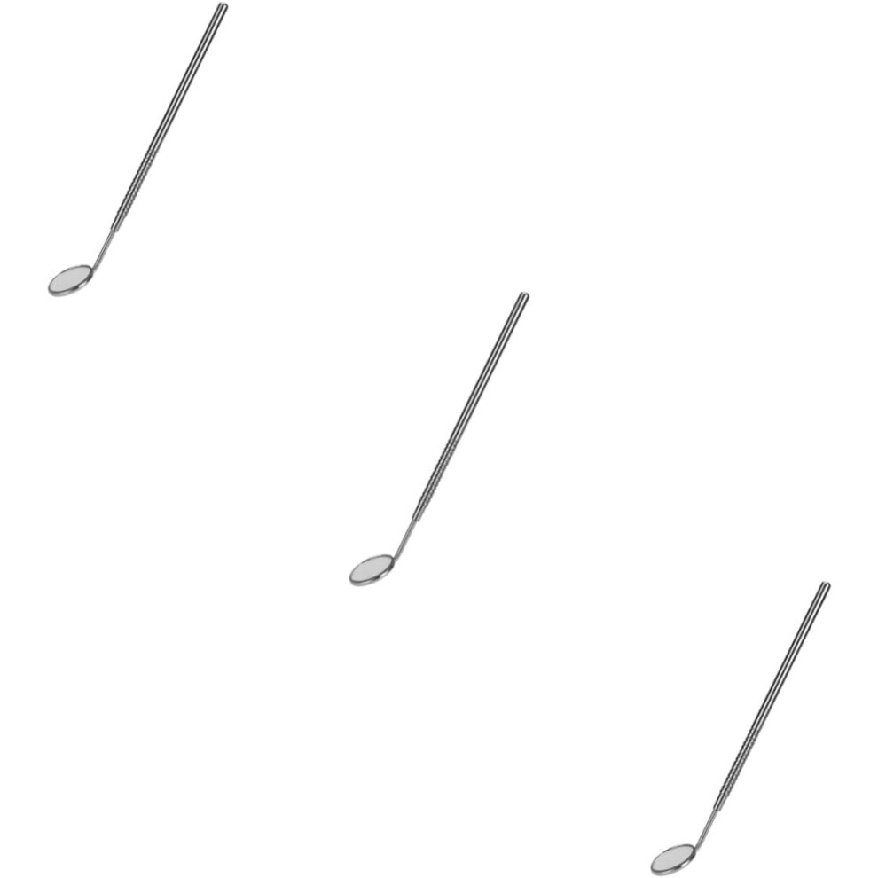 Hkhbjs 3Pcs Portable Mirror For Eyelash Extensions Stainless Steel Eyelash Grafting Check Mirror
